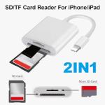 2-in-1 SD Card Reader for iPhone iPad
