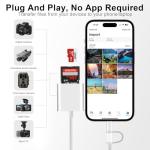 Apple MFi Certified 2-in-1 SD Card Reader