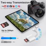 Apple MFi Certified 2-in-1 SD Card Reader
