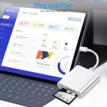 Dual Slot SD Card Reader for iPhone & iPad