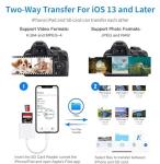 Dual Slot SD Card Reader for iPhone & iPad