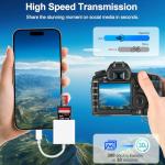 Dual Slot USB-C SD Card Reader for iPhone