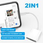 2-in-1 SD Card Reader for iPhone iPad