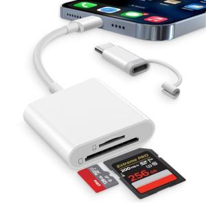 Dalimee 2-in-1 SD Card Reader for iPhone & iPad