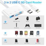 3-in-1 USB-C SD Card Reader for Phones