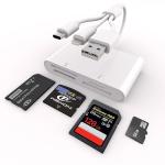 4-in-1 Memory Card Reader for iPhone and Android