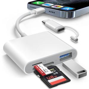 AkHolz Dual SD Card Reader for iPhone and iPad