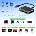 USB-C SD Card Reader for Type C Devices