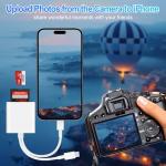 Ticenpe 2 in 1 USB-C Lightning SD Reader