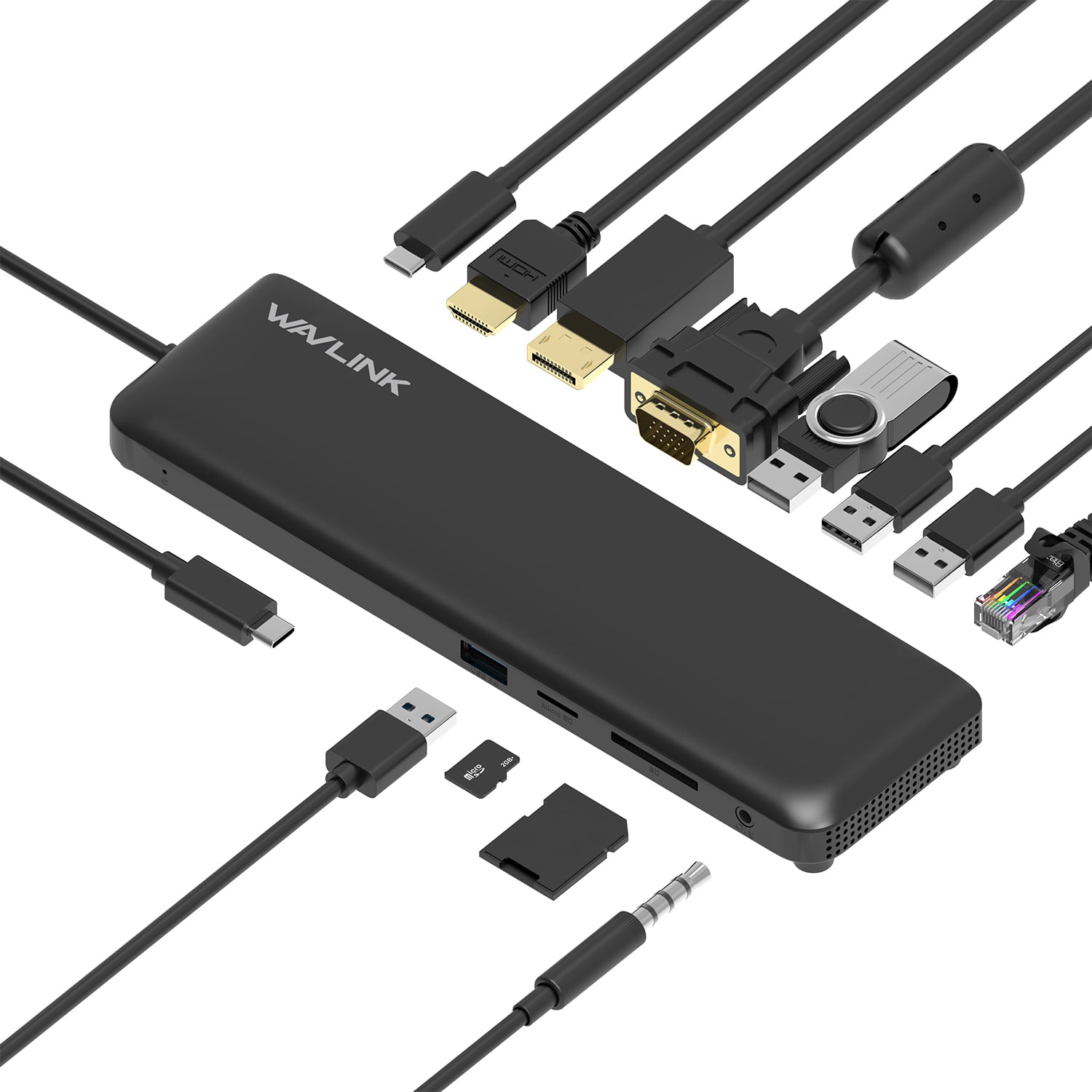 Wavlink 12-in-1 Triple Display USB-C Hub