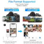 Ticenpe 2 in 1 USB-C Lightning SD Reader