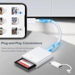 2-in-1 USB-C SD Card Reader for iPhone/iPad