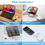 Ticenpe 2 in 1 USB-C Lightning SD Reader