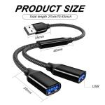 YIXINHE USB-C Dual Port Splitter Adapter