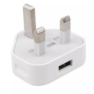 UK USB-C Wall Charger Adapter, Single Port, 1A