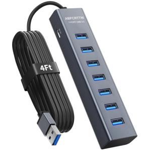 7-Port USB-C Hub with 4Ft Cable