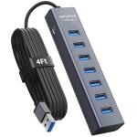 7-Port USB-C Hub with 4Ft Cable