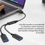 YIXINHE USB-C Dual Port Splitter Adapter