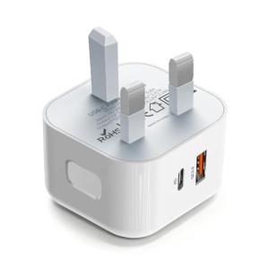 25W Dual USB-C Fast Charger for iPhone & Galaxy