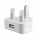 UK USB-C Wall Charger Adapter, Single Port, 1A