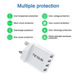 2 Pack 4-Port USB-C UK Wall Charger Adapter