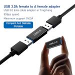 2-Pack USB Female to Female Couplers, USB 3.0