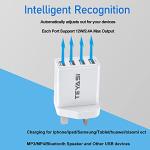 2 Pack 4-Port USB-C UK Wall Charger Adapter