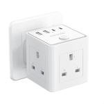 4-Port USB-C Wall Socket Adapter for Home/Office
