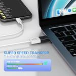 4-Pack USB-C to USB Adapters - Gray