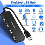Ultra Slim 4-Port USB-C Hub for Laptops