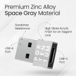 USB-C to USB Adapter - Fast, Lightweight, Silver