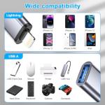 USB to Lightning Adapter – 2-Pack, MFi Certified