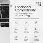 USB-C to USB Adapter - Fast, Lightweight, Silver