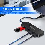 Ultra Slim 4-Port USB-C Hub for Laptops