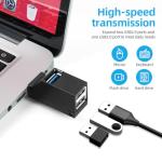 AXFEE Mini 3-Port USB Hub for Laptops and PCs