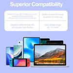 UK 3 Pin USB Plug Adapter Charger - 4 Pack