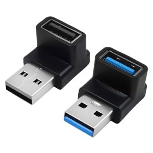 90 Degree USB 3.1 Right Angle Adapter (2 Pack)