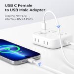 Basesailor USB-C to USB Adapter 4-Pack
