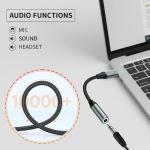 USB to 3.5mm Audio Adapter for Headphones