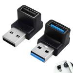 90 Degree USB 3.1 Right Angle Adapter (2 Pack)