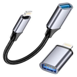 USB to Lightning Adapter - 2 Pack for iPhone