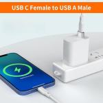 2 Pack USB to USB-C Adapter for iPhone
