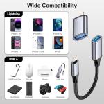 USB to Lightning Adapter - 2 Pack for iPhone