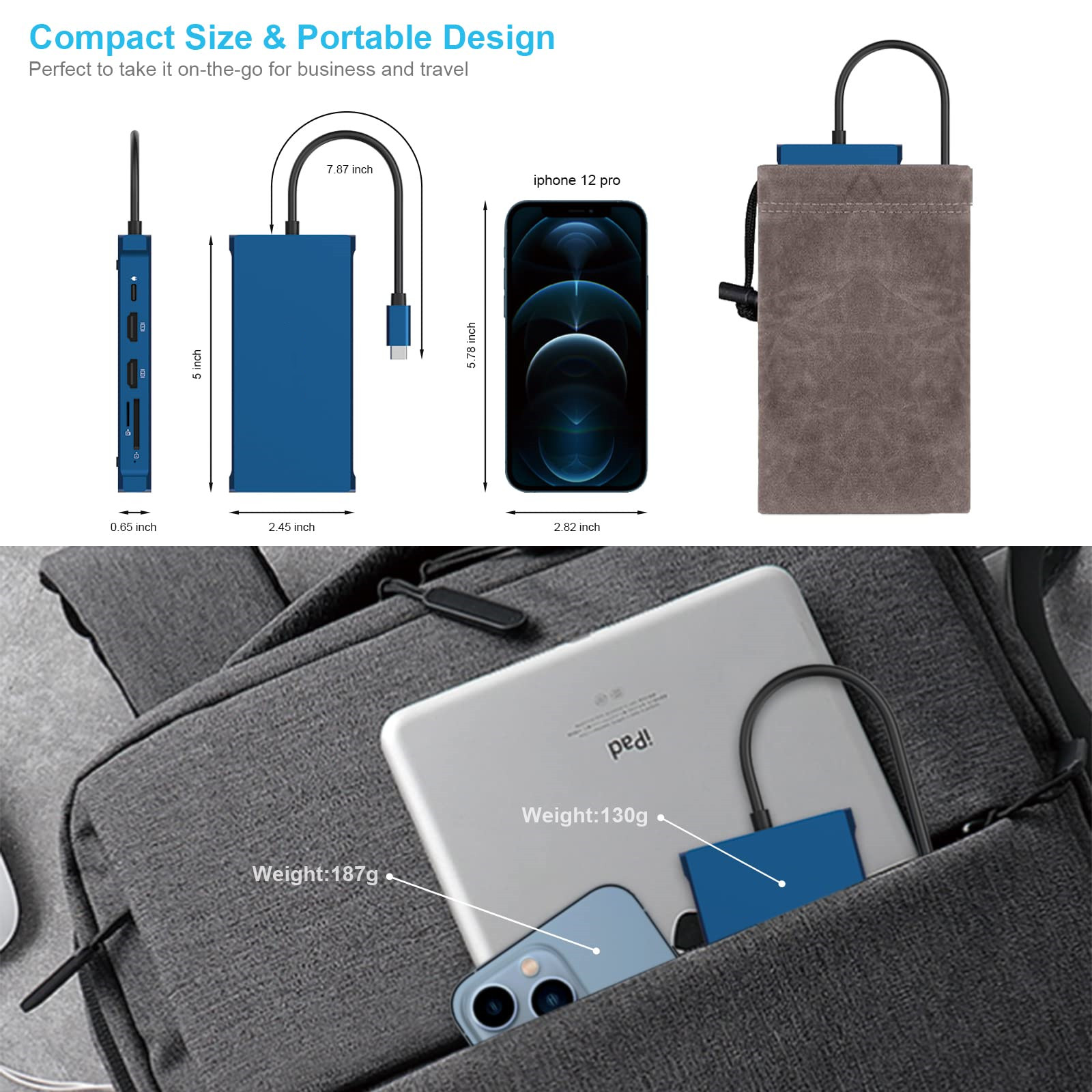 12-in-1 USB-C Hub with Triple Display