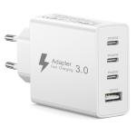 50W EU Travel Charger with USB-C and USB-A