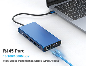12-in-1 USB-C Hub with Triple Display