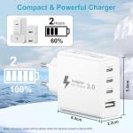 50W EU Travel Charger with USB-C and USB-A