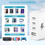 50W EU Travel Charger with USB-C and USB-A