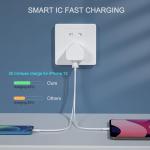 Dual Port USB-C Fast Charger for iPhone and iPad