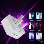50W Dual USB-C Fast Charger for iPhone & iPad